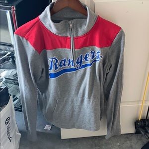 Texas Rangers baseball pullover